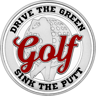 Maroon "Golf" with White Outer Circular Borders